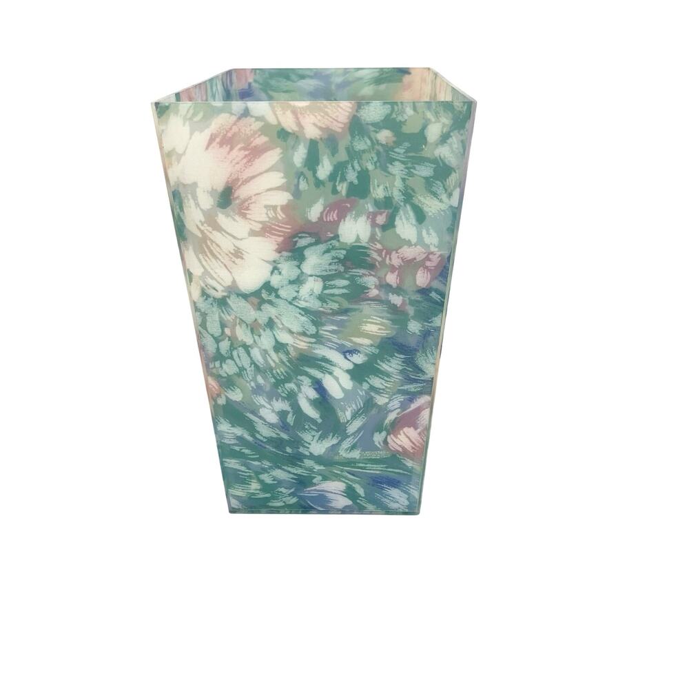 Vintage Springs Caprice 4 piece floral pastel acrylic bathroom set - Picture 9 of 10